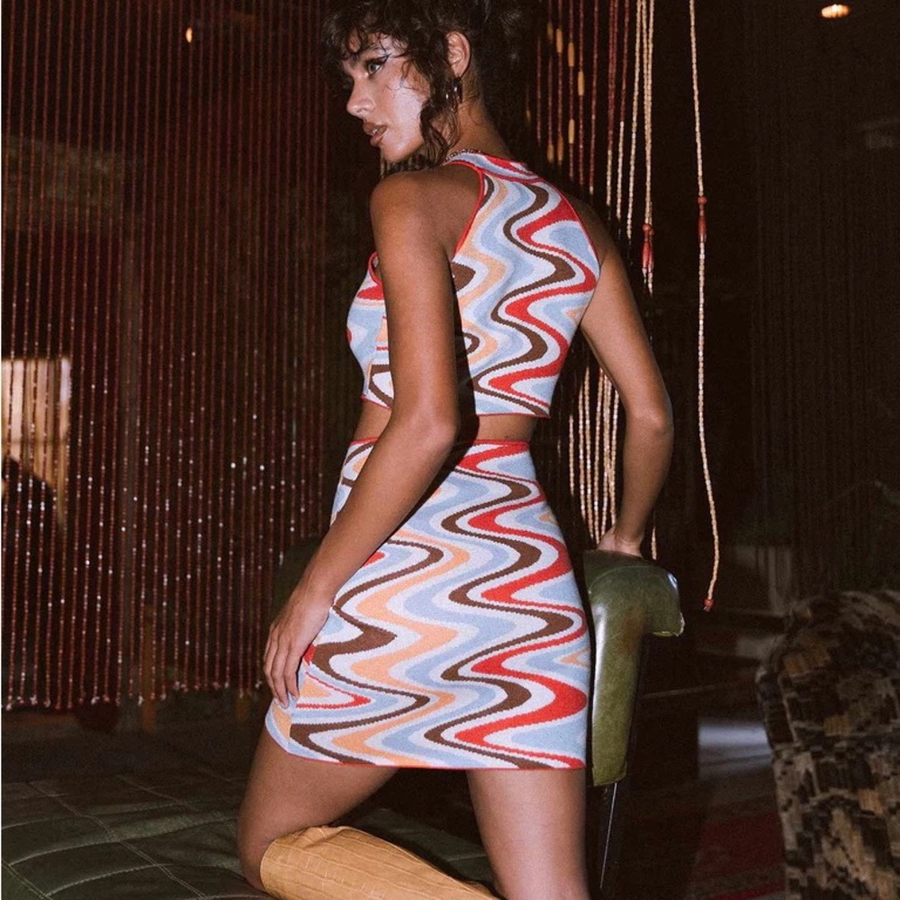 🍭🎡GOgo 🎡🍭Princess Polly Savanna Mini Dress Multi 👗 - Picture 3 of 3